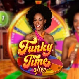 Official Live Casino logo: Funky Time by Evolution at Duffspin Casino